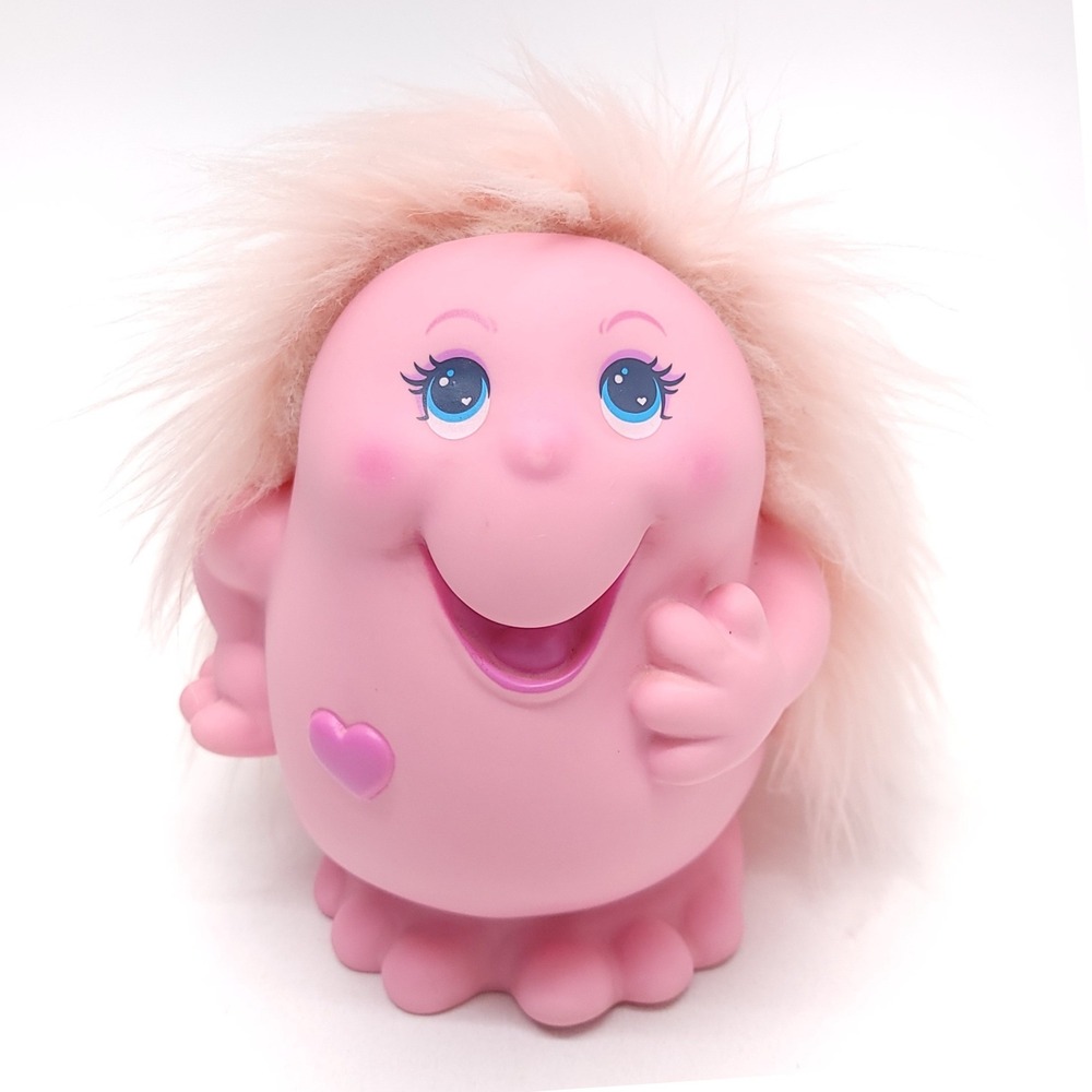 Vintage 1984 Playskool Snugglebums Mama Brightly Doll Pink Glowing Toy Figure